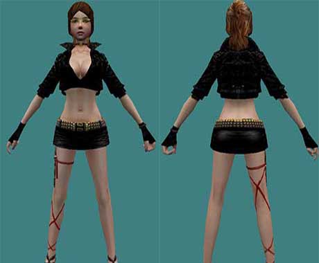 Скин девушки - Girl In Black